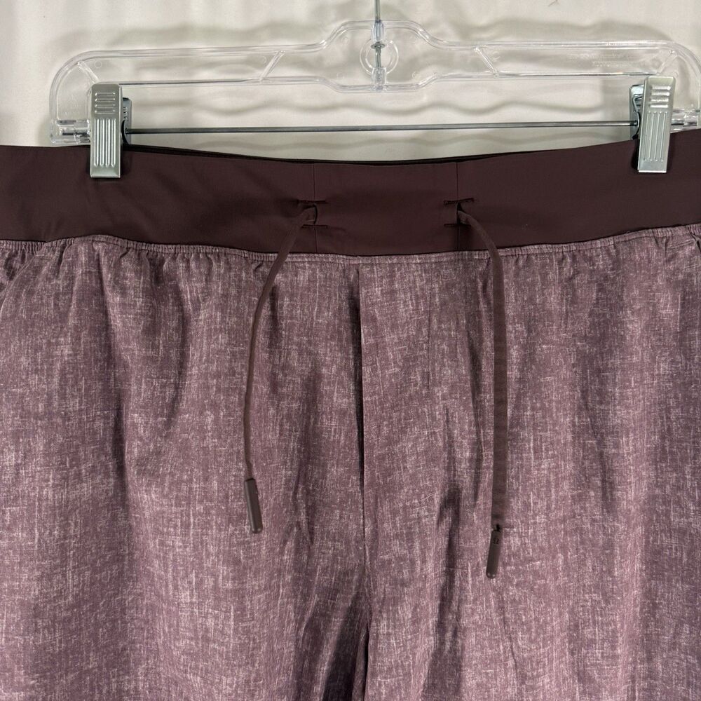Lululemon Athletic Shorts Men's Large Purple Lined Pockets Drawstring - Picture 4 of 10